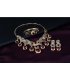 SET145 - Red Droplet Wedding Jewelry Set